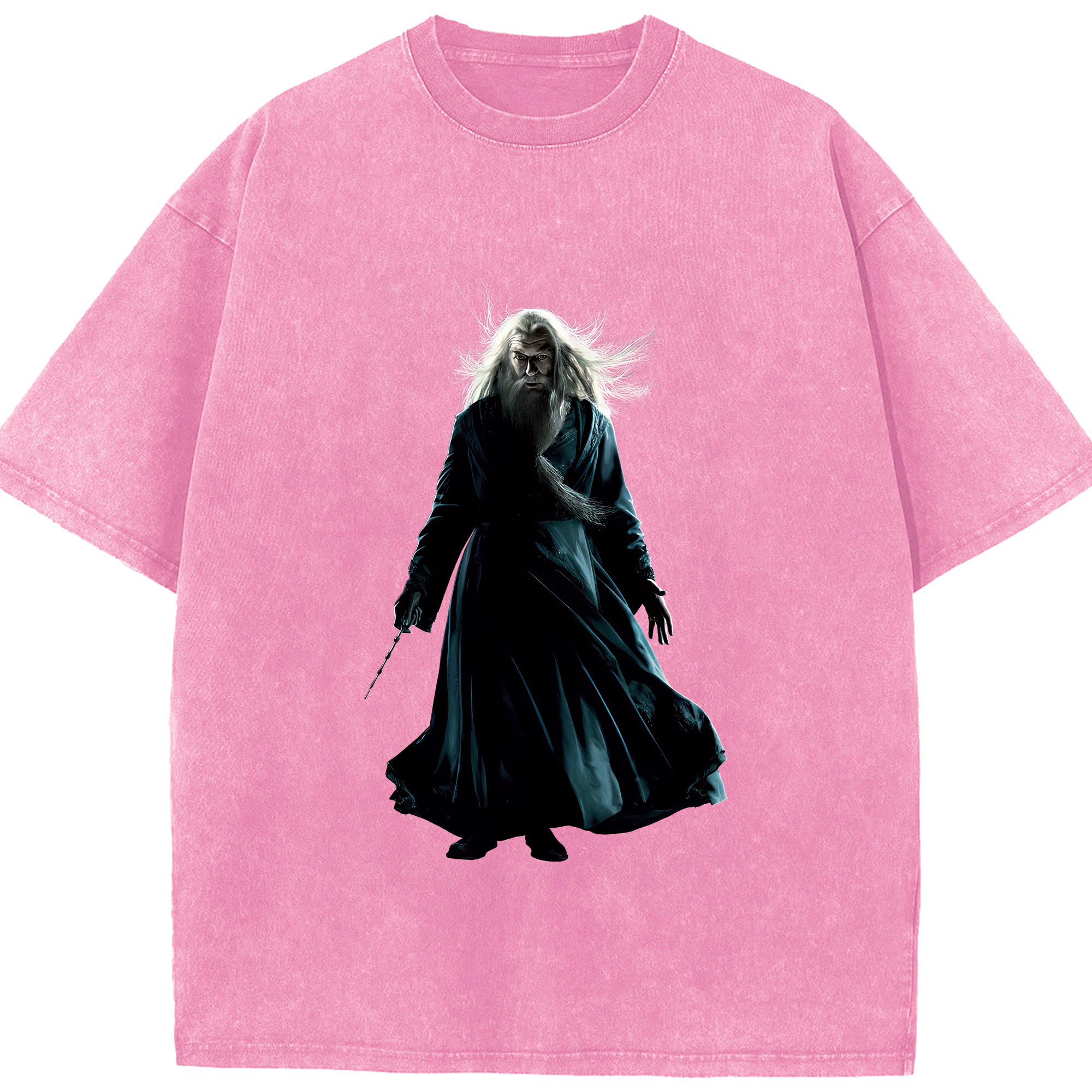 （画像用） Harry Potter ハリー・ポッターシリーズ 綿100% ヴィンテージ風 半袖Tシャツ（フロントプリント）